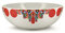 Alessi Ciotola per Dolci o Frutta secca in Porcellana Decorata, Multicolore, 9 cm x 25 cm x 25 cm
