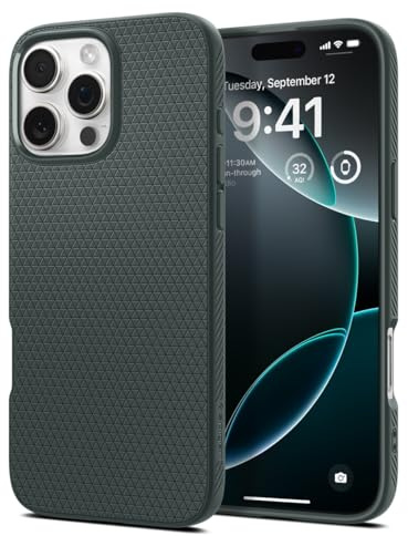Spigen Liquid Air Case Compatible with iPhone 16 Pro Max - Abyss Green