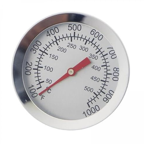 FytStycale 6x Thermomètre à Cadran D'affichage de La Température pour Barbecue, Thermomètre de Four, Thermomètre de Gril, Jauges de Température pour Barbecue à F