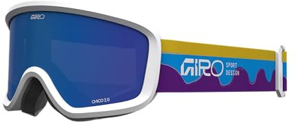 Giro Chico 2.0 Toddler Ski Goggles - Snowboard Goggles for Kids, Boys & Girls 2-4 - Purple Waves - Grey Cobalt