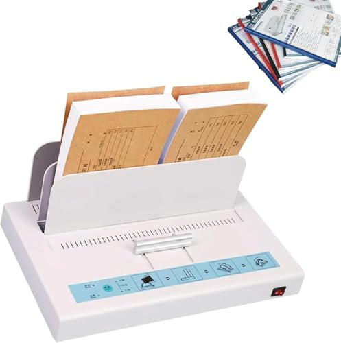 Macchina vincolante termica da tavolo, legante universale di calore per documenti, riscaldamento uniforme veloce, capacità di rilegatura di 1-50mm