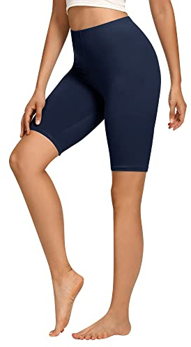 Libella Pantalones Cortos de Ciclismo para Mujer Mallas Cortas de algodón Pantalones Cortos de Cintura Alta Pantalones Cortos Deportivos de Verano opacos Multicolor 4165