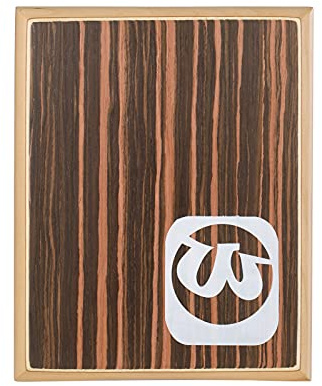 Walter Compact Travel Cajon Box Drum Flat Hand Drum Percussion Instrument with Adjustable Strings Carrying Bag