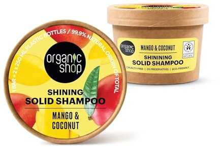 CHAMPÚ SÓLIDO DE BRILLO MANGO Y COCO