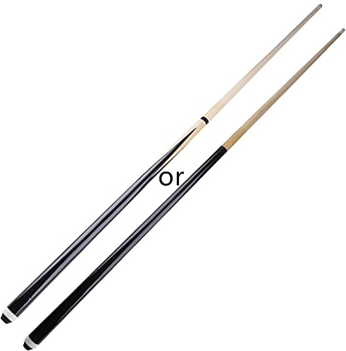 Newwyt Queue de billard 120 cm pour enfants et adultes Noir et jaune 12 mm