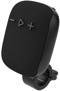 IGTOPS Bluetooth Fahrrad Lautsprecher Mit Fahrradständer & Haken, Tragbarer Lautsprecher Musikbox Bluetooth Box für Outdoor-Reisen und Radfahren (A)