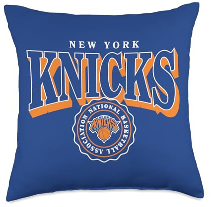 NBA - New York Knicks Arched Crest Blue Throw Pillow