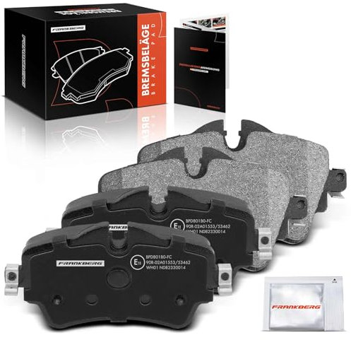 Frankberg 4x Bremsbelag Bremsbelagsatz Vorne Kompatibel mit 2 Active Tourer F45 216 218 1.5L-2.0L 2013-2021 X2 F39 sDrive16 1.5L 2018-2024 M.i.n.i F55 Cooper S 2.0L 2013-2024 Replace# 34106874034