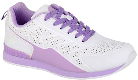 Dek T783G-5 Ladies Bowling Shoe White/Lilac Size 5
