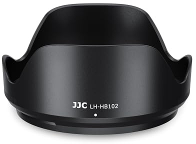 JJC Paraluce a baionetta HB-102 per obiettivo NIKKOR Z 24-120mm f/4 S e NIKKOR Z 28-400mm f/4-8 VR, sostituisce per paraluce Nikon HB-102, filtro da 77 mm e copriobiettivo supportati