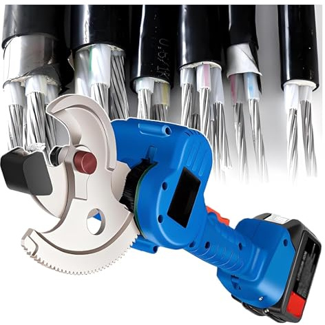 Nuevas máquinas de corte de cables hidráucon doble batería de batería, briquetas automáticas con briquetas eléctricas para uso intensivo para cables de cobre y aluminio, herramienta de sujeción de cab