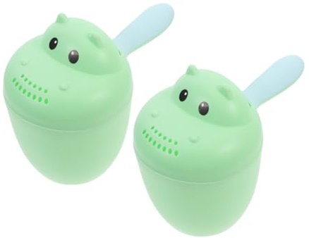 Yardwe 2pcs Gobelet de Shampoing pour Bébé en Pp Design Ergonomique Tasse de Bain Polyvalente des Tout-petits