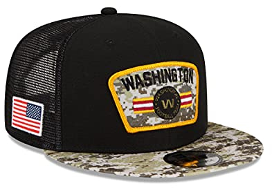 New Era Washington Football Team NFL On Field 2021 Salute to Service Black 9Fifty Kids Snapback Cap - Youth