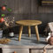 Mini Taburete Redondo de Madera, Mesa de Soporte para Plantas de Interior, Taburete Decorativo de Madera, Soporte de Exhibición, Soporte Moderno para Plantas, Soporte para Maceta para Exteriores,(L)