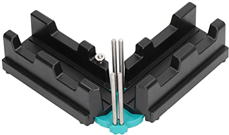 Artillery Herramientas de Corte de Medición de Inglete, 2 en 1 Herramienta de Corte de ángulos de Inglete, 85-180° Negro Caja de Ingletes de Alta Precisión ABS para Abrazadera Madera