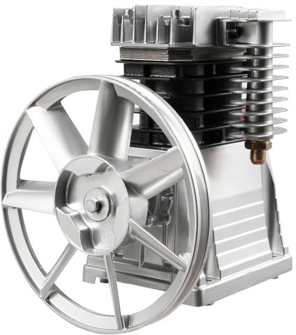 Compresseur à Air, Compresseur d'Air Compresseur d'Air 3 HP - Tête de Pompe à 2 Cylindres - 2,2 KW - 150 PSI - 250 l/min - Silencieux - Pour l'Industrie Légère et la Construction de Machines