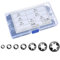 Rondelles Metal de Blocage,340 pcs Rondelle Autobloquante Rondelles à Denture Interne Kit Assortiment Internes Verrouillage Rondelles pour M3/M4/M5/M6/M8/M10/M12