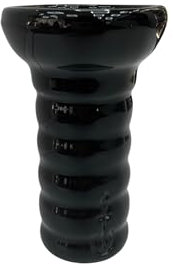 Cazoleta de Barro Blanco-Color Negra para Cachimba,Shisha o Hookah -Alta Retención de Calor y Sabor -Compatible con Kaloud y Provost