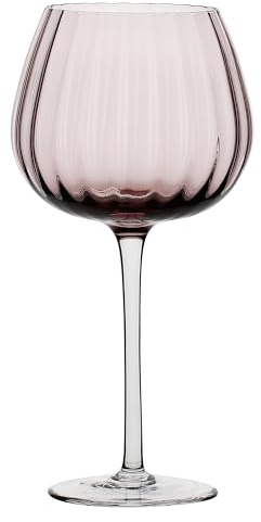 Thun Rose&Tulipani - Calice Rosa in vetro, capacità 460ml, collezione Prismia