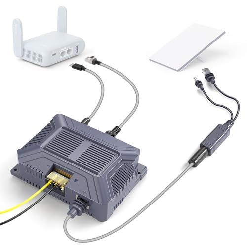 XLTTYWL® 150W PoE Injector Splitter & 12V Step-Up for Starlink Mini/Mini X