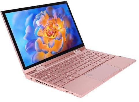 Plyisty Computer Portatile Piccolo da 10,95 Pollici, Laptop Convertibile 2 in 1 con Touchscreen a 360 Gradi, Laptop Touchscreen con Tastiera Retroilluminata, 16G+128GB (Spina europea)