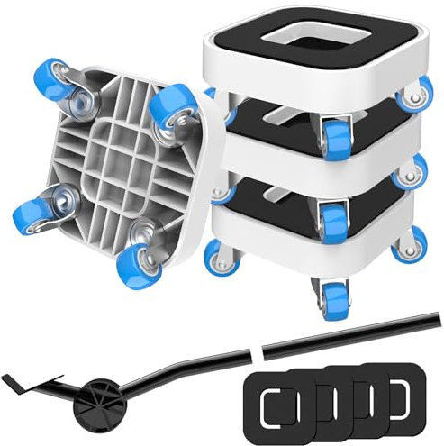 NIUXX Ruedas para Mover Muebles, Juego para Mover Muebles Pesados, con Ruedas Giratorias de 360 Grados, Fácil de Mover, Adecuado para Varios Tipos de Muebles, Capacidad Máxima de Carga de 350 kg
