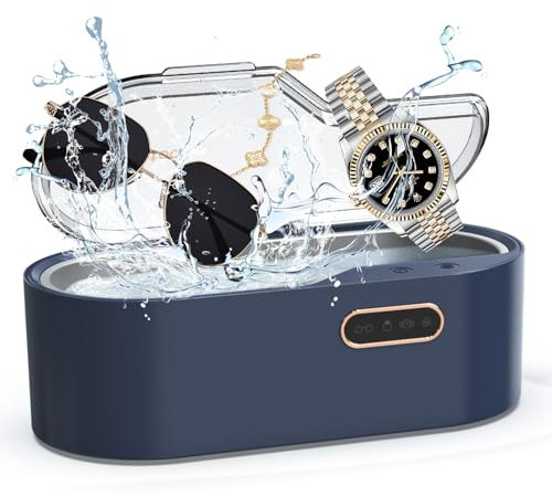 Limpiador Ultrasonidos, Limpiador Ultrasónico Profesional 450ML Limpiador Ultrasónico 4 Modos Ultrasonidos Limpieza Para Gafas Joyas Reloj Monedas De Metal Dentaduras Herramientas De Tatuaje
