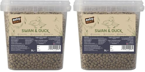Extra Select Premium Floating Swan and Duck Feed, 5 Litre (Pack of 2)