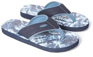 Animal Swish Womens AOP Slip-On Flip Flops Bright Blue 6