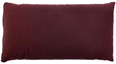 GIRAFFENLAND Bio-Buchweizenkissen 20x40cm mit Reißverschluss - Farbe weinrot - Kissen mit Bio Buchweizen