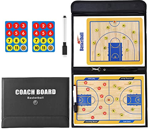 RoseFlower Pizarra Baloncesto Entrenador, Pizarra Entrenador Baloncesto Futbol con Imanes Lapiceros, Pizarra Tactica Baloncesto, Tablero Tactica Baloncesto para Entrenadores y Arbitros