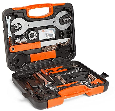 VonHaus 35-Teiliges Fahrrad Werkzeug Set - Tragbares Reparaturset für Rennräder, E- und Mountainbikes mit Tragekoffer - Professionelles Fahrrad Werkzeugset - Fahrradgeschenke für Männer
