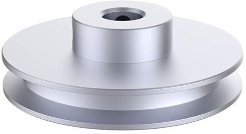 CHANCS Außendurchmesser 60 mm Einzelnut Riemenscheibe 6 mm feste Bohrung Riemenscheibe für Bohrmaschinen 6mm PU-Rundriemen