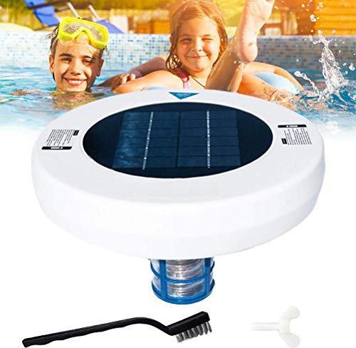 Ioniseur solaire pour piscine 27 x 26 x 21 cm, ioniseur solaire de piscine, ioniseur en cuivre et argent, purificateur d'eau de sécurité