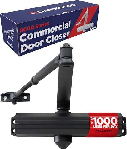 Chiudiporta automatico resistente commerciale, ADA UL grado 1 elencato cerniere per porte a chiusura automatica, chiudiporta commerciale ad alto traffico, chiudiporta automatico, chiusura ammortizzata