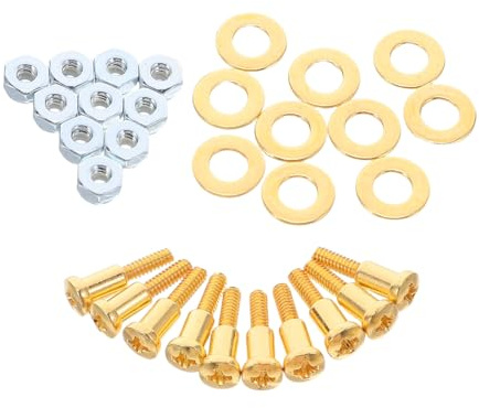 Beavorty 10 Set Viti di Ricambio per Tagliacapelli Kit di Guarnizioni e Dadi per Regolazione Parti di Riparazione Compatibili Modelli Universali