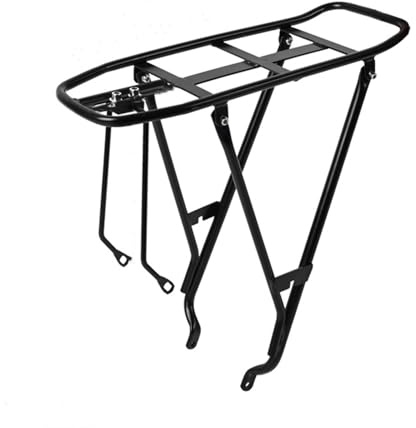 CiCixixi Fahrrad Gepäckträger Hinten Touring Gepäckträger Maximaler Belastung 30kg,Aluminiumlegierung Tragende Höhe einstellbar Geeignet für 26-29 Zoll