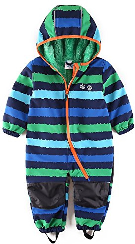 UmkaUmka Vattentålig softshelldräkt, snowsuit med fleecefoder för småbarn/pojkar och flickor, för barnvagnar och lek i leran