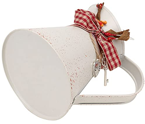 1 Pc Vaso Da Fiori Secchio Di Vaso Shabby Chic Annaffiatoi Vintage Terrario Brocca in Metallo Con Manico Vasi Domestico Secchio Per Composizioni Floreali Ferro Da Stiro