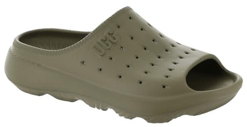 UGG Men's Slide Sandal, Burnt Olive, 6 UK