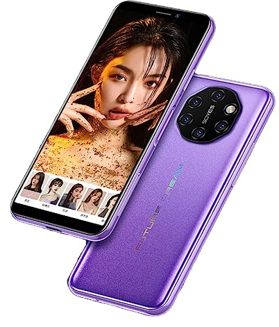 3,5-Zoll-Super-Smartphone, Entsperrt, 4G, 3 GB, 32 GB, Handy für Android 9, 8 MP + 13 MP Rückfahrkamera, Dual-SIM, mit Google Store (Lila)