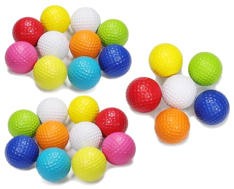 tintoke 26 Stück Golfbälle Trainingsbälle,Golf Übungsbälle Trainingsbälle,Golfbälle Schaumstoff,Golf-Übungsbälle aus Schaumstoff,weich für das Training im Innen- oder Außenbereich