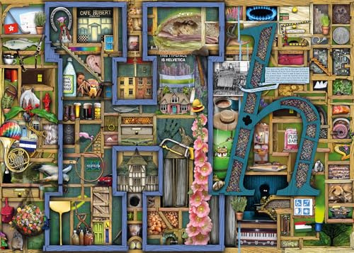 Ravensburger Colin Thompson Awesome Alphabet H 1000 Piece Jigsaw Puzzles for Adults and Kids Age 12 Years Up