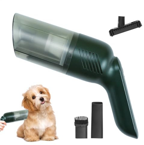 Aspirapolvere elettrico per cani, spazzola elettrica per spargimento, strumento di pulizia multifunzionale per piccoli animali, levapelucchi portatile per uso interno o esterno