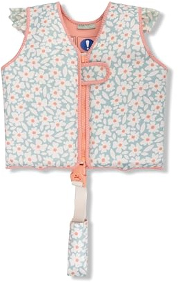 Swim Essentials | Gilet galleggiante verde con stampa floreale 3-6 anni