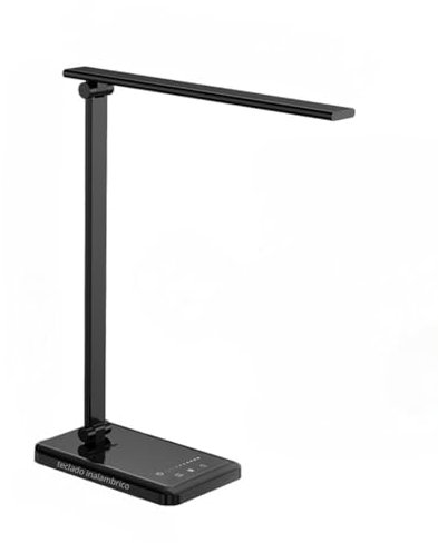 TOVARIN® SUPER Flexo Escritorio PREMIUM Con 5 Modos Y 10 Niveles De Brillo Regulable | Lampara Escritorio | Flexo Led Escritorio | Flexo Plegable Control | Lampara Mesita Noche Luz Nocturna (NEGRO)
