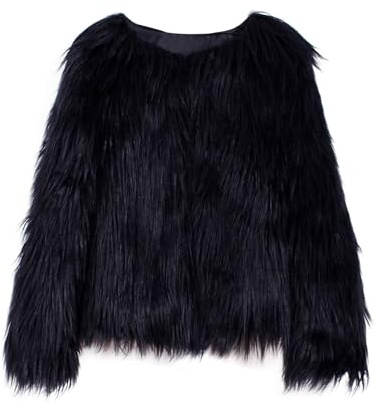 Kunstfell-Jacken für Damen, UK-Kurzjacken für Damen, elegante Oberbekleidung mit Taschen, Outdoor-Fleecejacken, lange Strickjacke mit Taschen, Winter-Outwear, Übergangsjacke, Übergröße, Mantel