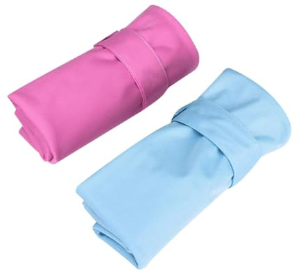 WEKADRIN 2 pezzi Borsa per Pannolini Lavabili con Doppia Zip Sacchetti Impermeabili per Pannolini Bagnati e Asciutti Contenitore Riutilizzabile per Viaggio e Corredino da Materiale