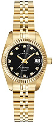 Jacques Du Manoir Damenuhr - Inspiration, 26 mm Analog Quarzuhr mit Edelstahl Armband