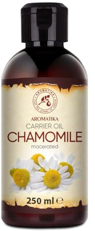 Olio di Camomilla 250 ml - Olio di Camomilla Naturale - Olio Vettore - Cura del Viso - Olio per Capelli - Olio per Corpo - Olio da Bagno - Bellezza